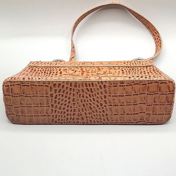 Antonio Melani Orangey Tan & Brown Faux Crocodile Bag - Picture 4 of 10